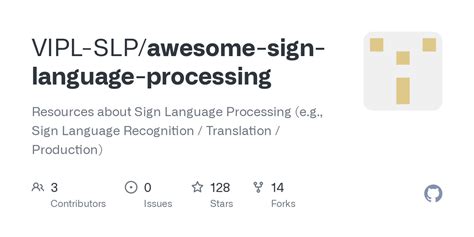 Sign Language Processing