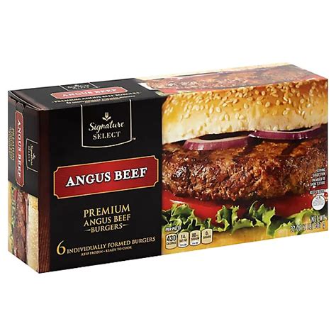 Signature Select Premium Angus Beef Patty 6 Count Albertsons