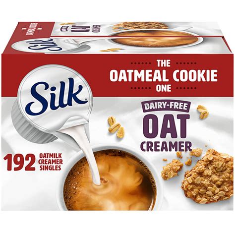 Silk Oat Milk Oatmeal Cookie Single Serve Non Dairy Creamer 192 Case