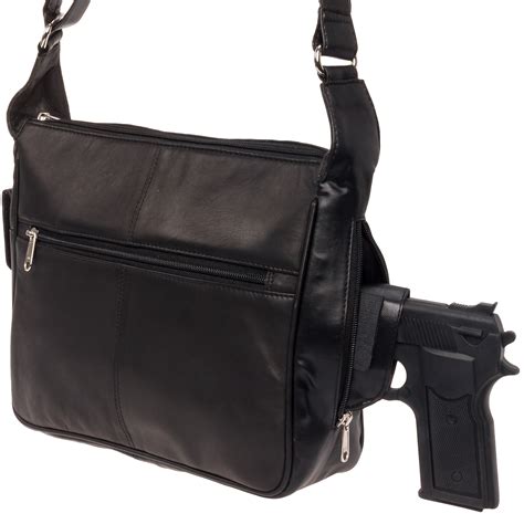 Silver Lilly Women Amp 39 S Genuine Leather Concealed Carry Gun Purse Ccw Handbag
