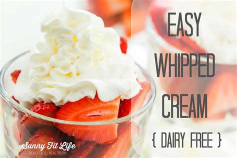 Simple Dairy Free Whipped Cream Recipe Simple Dairy Free Whipped Cream Recipe