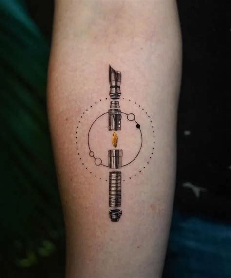 Simple Lightsaber Tattoo Bronctattooaus Com