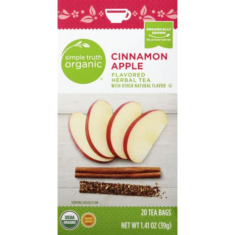 Simple Truth Herbal Tea Cinnamon Apple Tea Bags 20 Each Delivery Or Pickup Near Me Instacart