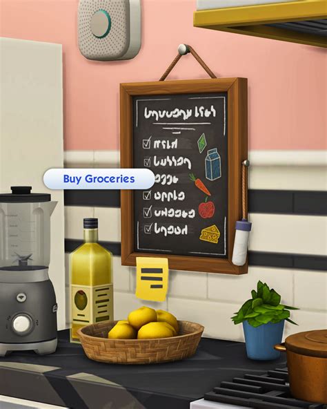 Sims 4 Mod The Shopping List Board For Groceries Sims 4 Mod The Shopping List Board For Groceries