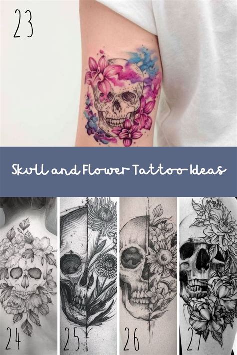 Skull Made Of Flowers Tattoo Meaning