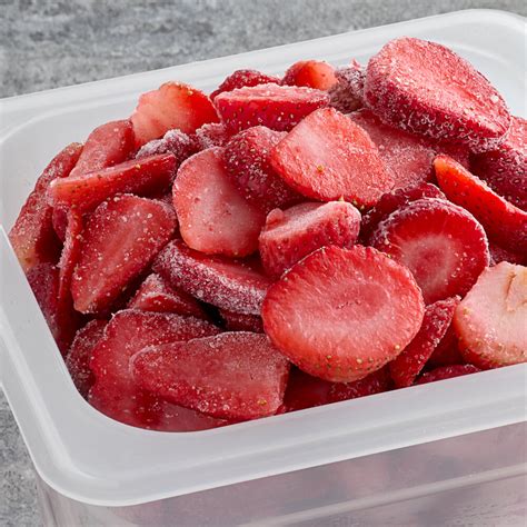 Sliced Frozen Strawberries