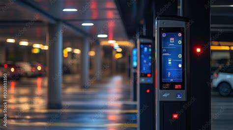 Smart Parking Systems In Shopping Malls Display Led Screens To Indicate
