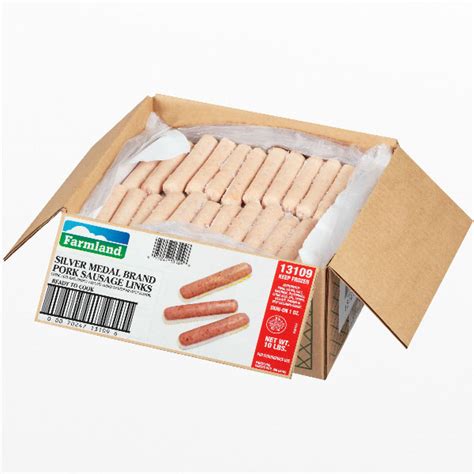 Smithfield Farmland Silver Pork Sausage Links Cooked 0 8 Oz 13761
