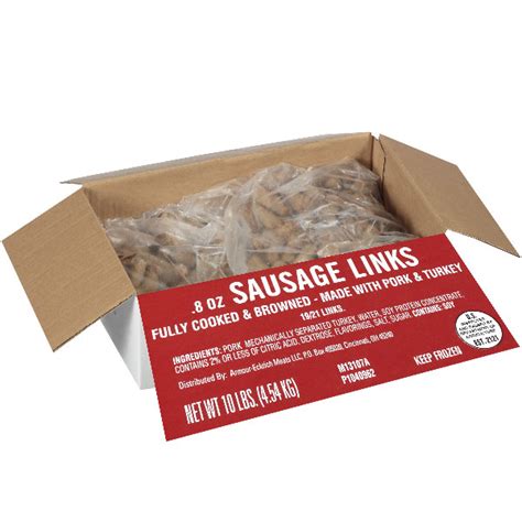 Smithfield Sausage Links Cooked 0 8 Oz 29291