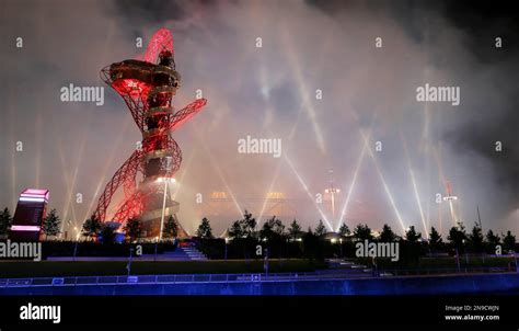 Smoke Rises Over The Olympic Stadium After The 2012 Summer Olympics