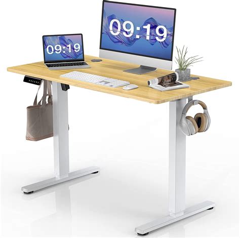 Smug Standing Desk 40 X 24 In Electric Height Adjustable Computer Desk