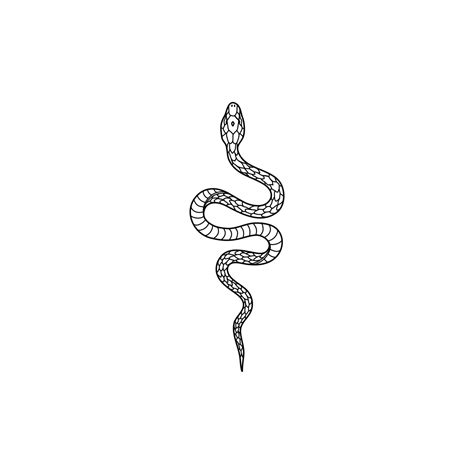 Snake Tijdelijke Tattoo Small Hand Tattoos Basic Tattoos Simplistic