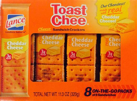 Snapklik Com Lance Toast Chee Cheddar Cheese Sandwich Crackers 8 On