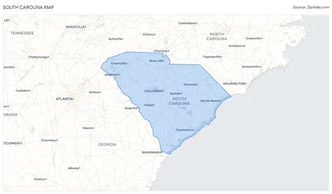 South Carolina 2023 Zip Atlas