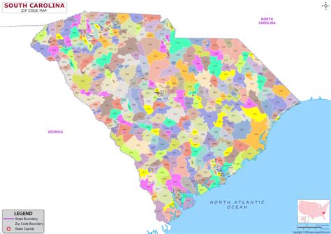 South New Jersey Counties South Carolina Zip Code Map With Counties American Map Store