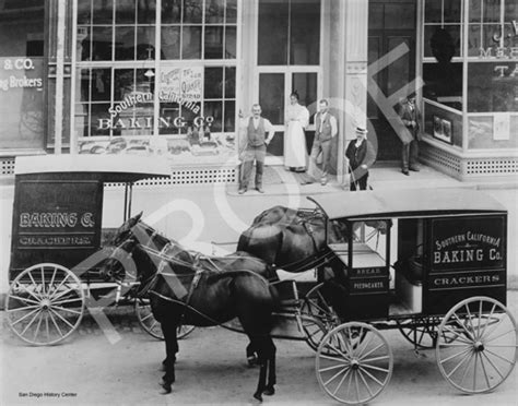 Southern California Baking Company Delivery Wagon C 1900 San