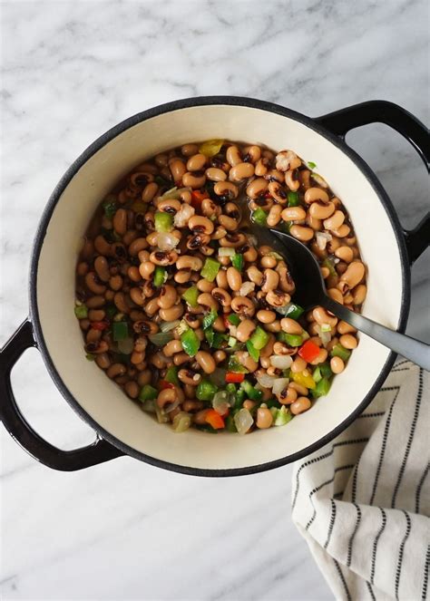 Southern Vegetarian Black Eyed Peas Recipe Halfpasthungry