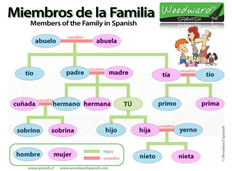 Spanish Vocabulary Family Members In Spanish