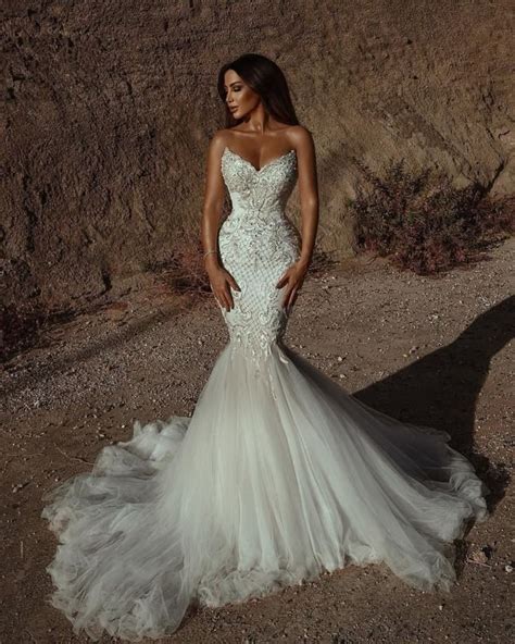 Best Sparkly Wedding Dress Mermaid Styles