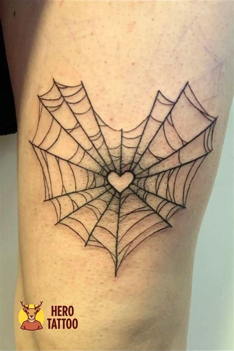 Spider Web Heart Tattoo Meaning Watercolor Tattoo Design
