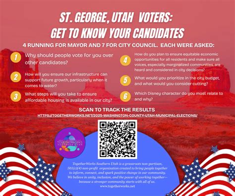 St George Utah Primary Candidates 2025 Municipal Elections