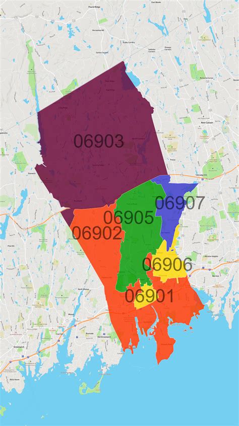 Stamford Zip Code Map