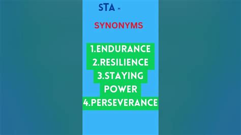 Stamina Meaning English Advanced Words Youtube