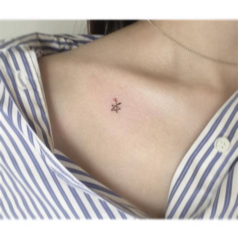 Star And Flower Tattoos For Girls
