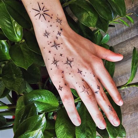 Star Tattoo For Hand