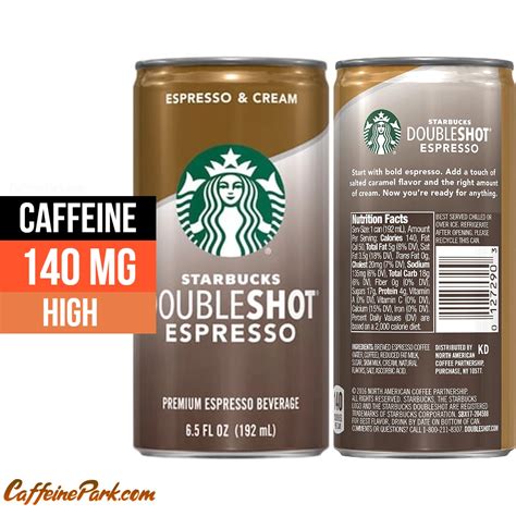 Starbucks Doubleshot Espresso Caffeine How Much Is In
