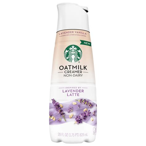 Starbucks Non Dairy Lavender Vanilla Flavored Creamer Oatmilk Coffee