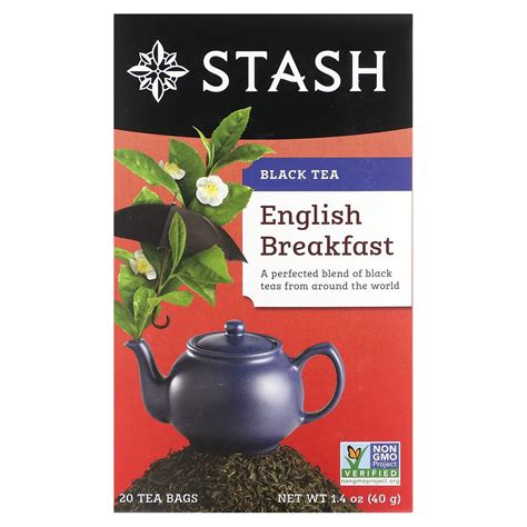 Stash English Breakfast Black Tea Bags 20 Count 1 4 Oz Fairway