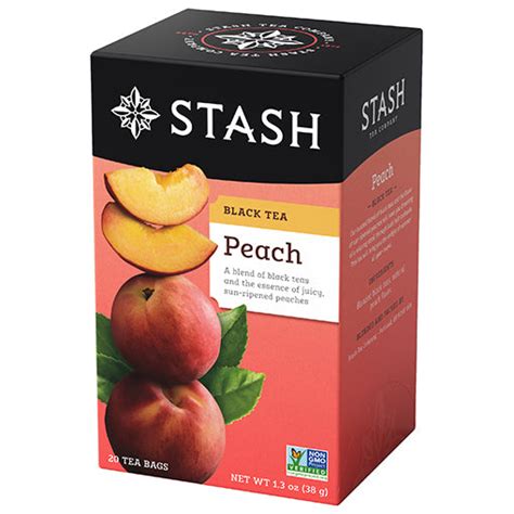 Stash Peach Black Tea Bags 20 Ct Fred Meyer