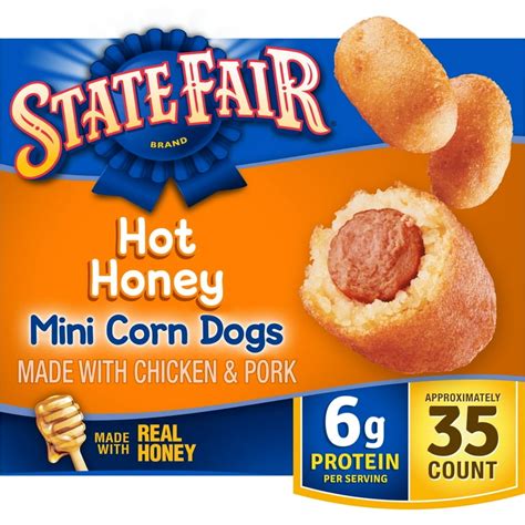 State Fair Mini Corn Dogs Taking Temperature Of A Corndog Stock