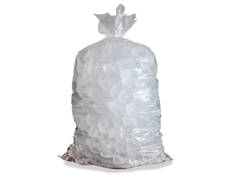 Stock Unprinted 40 Lb Clear Poly Ice Bags Case Of 300 Automatic Ice Systems