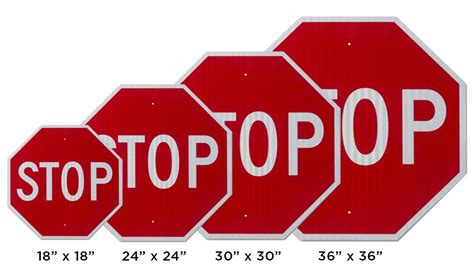 Stop Signs Sizes Placement And Road Code Rules