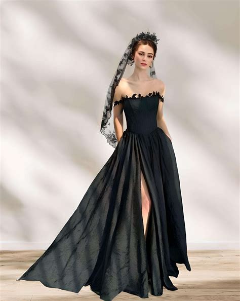 Strapless Black Wedding Dress: Chic Choices