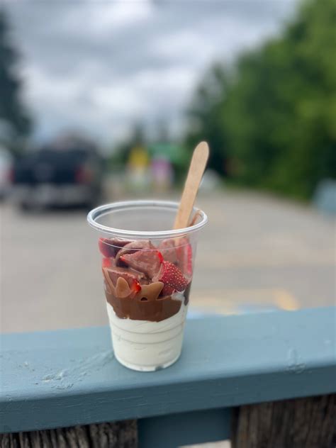 Strawberry Chocolate Ice Cream Cup Rosemont General Store And Kitchen