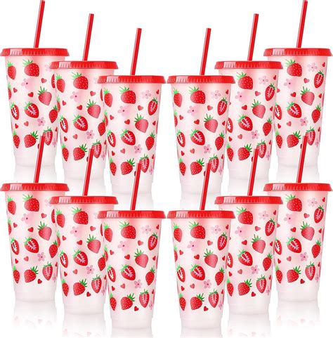 Strawberry Plastic Cups