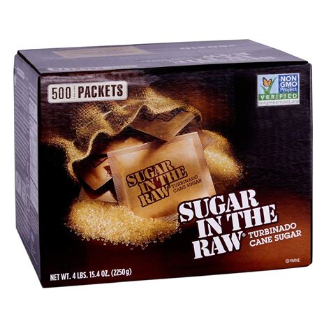 Sugar Packets Raw Sugar 0 18 Oz Packets 500 Per Carton Cartridge Savers