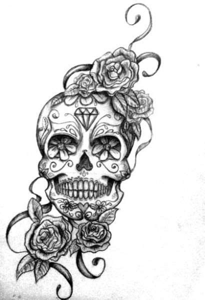 Sugar Skull Tattoo Drawings At Paintingvalley Com Explore Collection