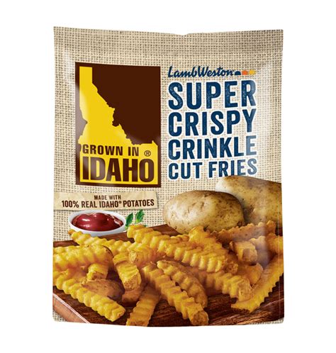Super Crispy Crinkle Cut Fries Grown In Idaho