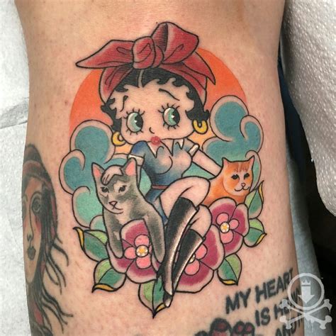 Super Cute Betty Boop Tattoo By Chris Curtis 12Ozstudios Team12oz