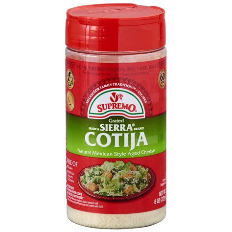 Supremo Grated Sierra Cotija Cheese