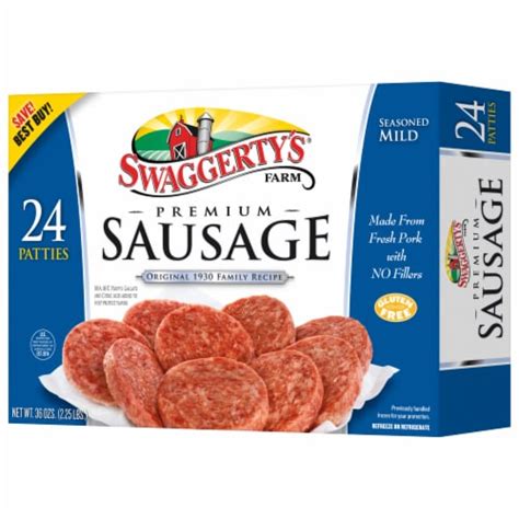 Swaggerty Amp 39 S Farm 24 Premium Sausage Patties Groceriesahead