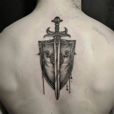 Sword And Shield Tattoo Meaning And Design Ideas Tattoo Build