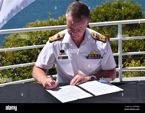 Sydney Australia Nov 10 2022 Rear Adm Ron Piret Commander