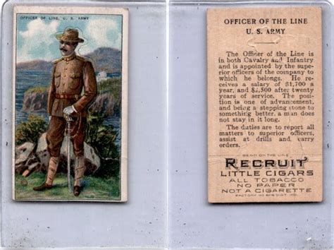 T81 Recruit Military 1908 Usa Army Colonel A40