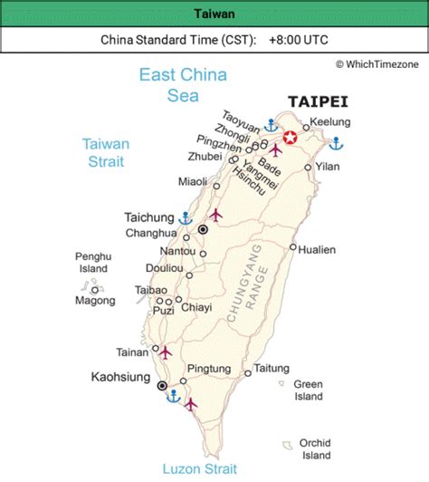 Taiwan Time Zone Whichtimezone
