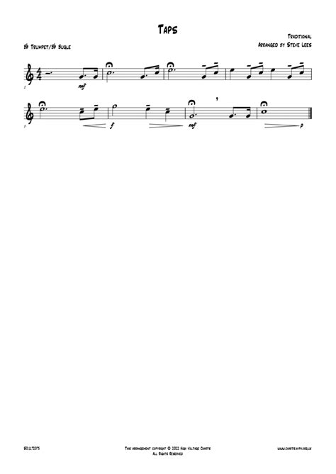 Taps Sheet Music For Trumpet Other Solo Musescore Com